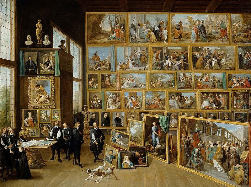 David Teniers the Younger Erzherzog Leopold Wilhelm in seiner Galerie in Brussel china oil painting image